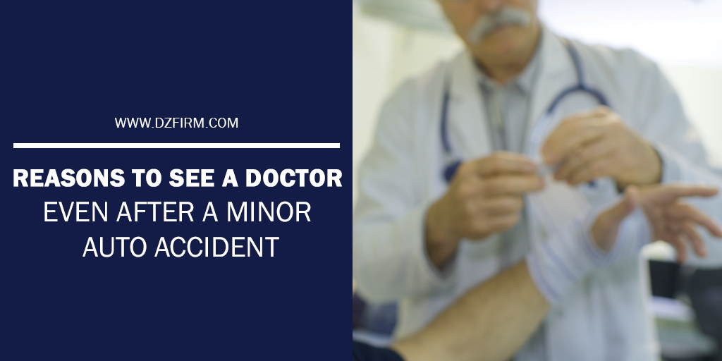 Featured image for an article called Reasons to see a doctor even after a minor auto accident