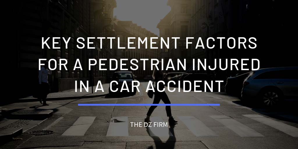 Featured image for an article called Key Settlement Factors for a Pedestrian Injured in a Car Accident